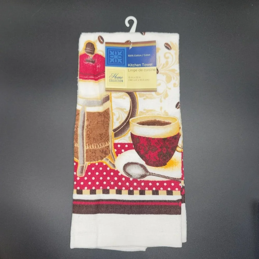 Coffee Lovers Gift Bundle Three Piece Towel Scoop Gift Bag Station Nook Set
